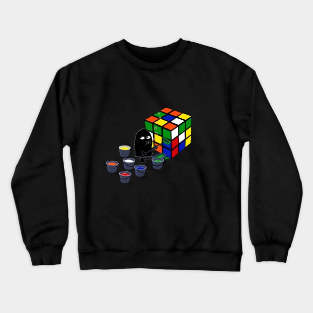 How to Solve a Rubiks Cube Crewneck Sweatshirt by viograpiks